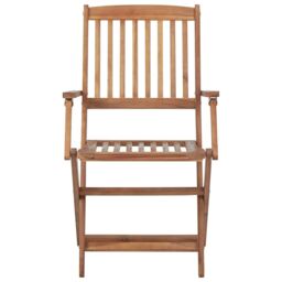 Berkfield Home Folding Outdoor Chairs 2 pcs Solid Acacia Wood in Brown - thumbnail 3