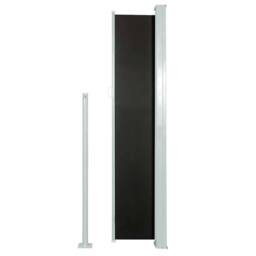 Berkfield Home Patio Retractable Side Awning 120x500 cm Black - thumbnail 1