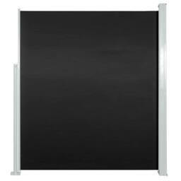 Berkfield Home Patio Retractable Side Awning 120x500 cm Black - thumbnail 3