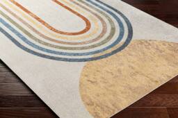 Livabliss Lilian-Washable Multicoloured Grey Modern Living Dining Bedroom Rug in Beige - Size: 120 cm x 170 cm - thumbnail 6