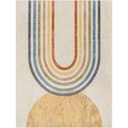 Livabliss Lilian-Washable Multicoloured Grey Modern Living Dining Bedroom Rug in Beige - Size: 120 cm x 170 cm - thumbnail 2