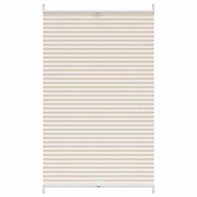 Berkfield Home Plisse Blind 70x125cm Creme in Cream - Size: 70x125 cm - image 1