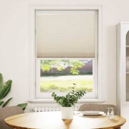 Berkfield Home Plisse Blind 70x125cm Creme in Cream - Size: 70x125 cm - thumbnail 2