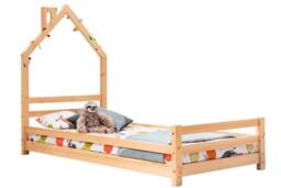 Crazy Price Beds Ltd Juni Kids Wooden House Bed in Natural - Size: Single - thumbnail 9
