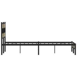 Berkfield Home Bed Frame without Mattress Sonoma Oak 120x200 cm Engineered Wood in Brown - Size: Small Double - thumbnail 5