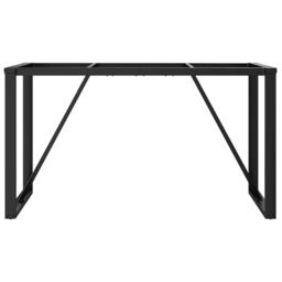 Berkfield Home Dining Table Legs O-Frame 140x60x73 cm Steel in Black - Size: 140 x 60 x 73 cm - thumbnail 4