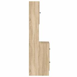 Berkfield Home Kitchen Cabinet Sonoma Oak 35x50x180 cm Engineered Wood in Beige - Size: 35 x 50 x 180 cm - thumbnail 7
