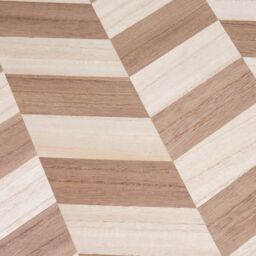 OHS Round Side Table Herringbone Living Room Home Console End Coffee Office Bedroom in Natural - thumbnail 3