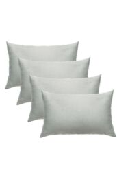 OHS 4 x Soft Polycotton Housewife Pillowcase Set in Silver