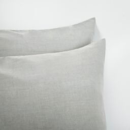 OHS 4 x Soft Polycotton Housewife Pillowcase Set in Silver - thumbnail 3