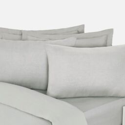 OHS 4 x Soft Polycotton Housewife Pillowcase Set in Silver - thumbnail 4