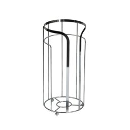 Showerdrape Dante Modern 2Spare Paper Holder - Bathroom Storage in Black or Chrome in Silver - thumbnail 3