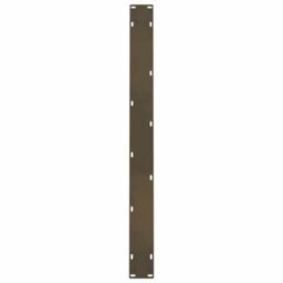 Berkfield Home Coffee Table Legs Natural Steel 2 pcs 100x(72-73) cm Steel in Grey - thumbnail 7