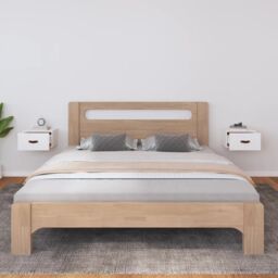 Berkfield Home Wall-mounted Bedside Cabinets 2 pcs White 40x29.5x22 cm - thumbnail 3