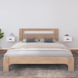 Berkfield Home Wall-mounted Bedside Cabinets 2 pcs White 40x29.5x22 cm - thumbnail 1