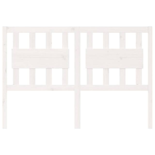Berkfield Home Beautiful Bed Headboard White 125.5x4x100 cm Solid Wood Pine - image 1