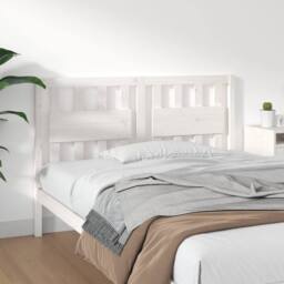 Berkfield Home Beautiful Bed Headboard White 125.5x4x100 cm Solid Wood Pine - thumbnail 2