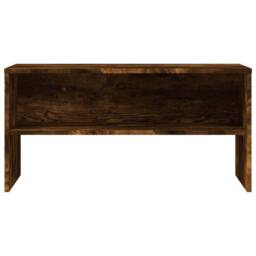 Berkfield Home TV Cabinet Smoked Oak 80x40x40 cm Engineered Wood in Brown - Size: 80 x 40 x 40 cm - thumbnail 4