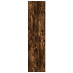 Berkfield Home Wardrobe Smoked Oak 50x50x200 cm Engineered Wood in Brown - Size: 50 x 50 x 200 cm - thumbnail 5