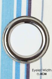 Homescapes New England Stripes Ready Made Blue Curtain Pair - Size: 140 cm width x 229 cm drop - thumbnail 3