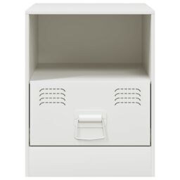 Berkfield Home Bedside Cabinets 2 pcs White 34.5x39x44 cm Steel - thumbnail 5