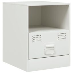 Berkfield Home Bedside Cabinets 2 pcs White 34.5x39x44 cm Steel - thumbnail 6