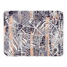 Benjamin Tate Design Grunged Print Blanket in Natural - Size: 120 cm x 150 cm - thumbnail 1
