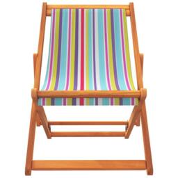 Berkfield Home Folding Beach Chairs 2 pcs Multicolour Fabric - thumbnail 4