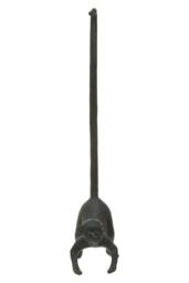 Orsina Fauna Monkey Toilet Roll Holder in Black - thumbnail 2