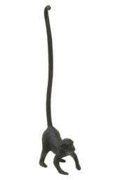 Orsina Fauna Monkey Toilet Roll Holder in Black - thumbnail 3