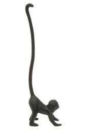 Orsina Fauna Monkey Toilet Roll Holder in Black
