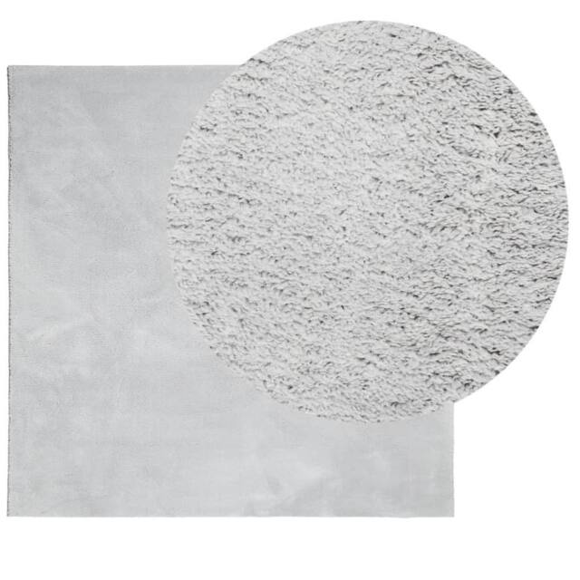 Berkfield Home Rug HUARTE Short Pile Soft & Washable Grey 120x120 cm - Size: Medium - image 1