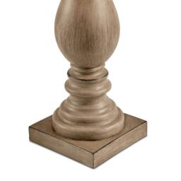 FurnitureboxUK Maurice Grey Turned Wood Style Table Lamp - thumbnail 7