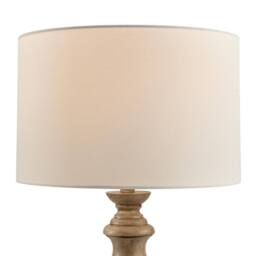 FurnitureboxUK Maurice Grey Turned Wood Style Table Lamp - thumbnail 6