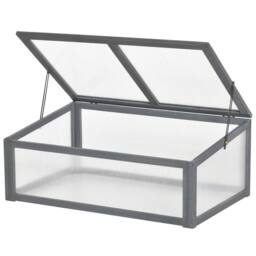 STILVORA Wooden Cold Frame 100 x 65 cm in Grey - thumbnail 4