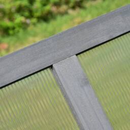 STILVORA Wooden Cold Frame 100 x 65 cm in Grey - thumbnail 9