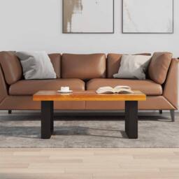Berkfield Home Luxurious Coffee Table Teak Resin 100x50 cm