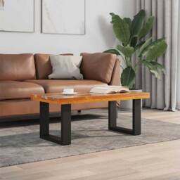 Berkfield Home Luxurious Coffee Table Teak Resin 100x50 cm - thumbnail 2