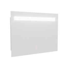 Nes Home 800x600mm LED Bathroom Mirror with Anti-fog Function, Touch Sensor Switch, Cool White Lighting Vertical & Horizontal in Silver - thumbnail 4