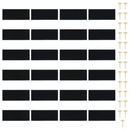 Berkfield Home Insect Door Curtains 2 pcs with Magnet Blocks Black 220x100 cm - thumbnail 4