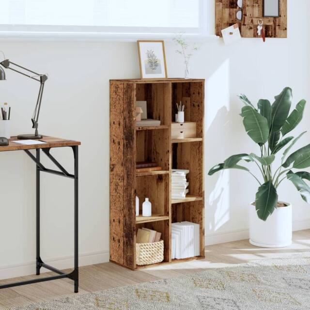 Berkfield Home Decorative Bookcase Old Wood 50x25x105 cm Engineered Wood in Brown - Size: 50 x 25 x 105 cm - image 1