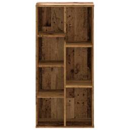Berkfield Home Decorative Bookcase Old Wood 50x25x105 cm Engineered Wood in Brown - Size: 50 x 25 x 105 cm - thumbnail 4