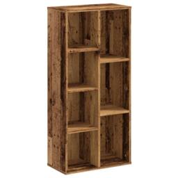 Berkfield Home Decorative Bookcase Old Wood 50x25x105 cm Engineered Wood in Brown - Size: 50 x 25 x 105 cm - thumbnail 3