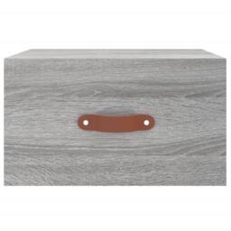 Berkfield Home Wall-mounted Bedside Cabinet Grey Sonoma 35x35x20 cm - Size: 35 x 35 x 20 cm - thumbnail 5