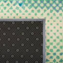 Wyld and Coco Abstract Watercolour Area Rug Multicolour 140 x 200cm Polyester - Size: 140 cm x 200 cm - thumbnail 5