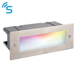 Netlighting Smart Seina Outdoor LED 3.5W Recessed Brick Light Marine Grade Stainless Steel IP44 in Grey