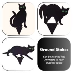 Marco Paul Black Powder Coated Metal Cat Repellent - thumbnail 7