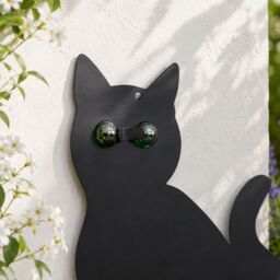 Marco Paul 3 Black Cat Garden Bird Scarers with Reflective Eyes - thumbnail 9