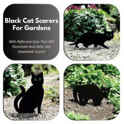 Marco Paul Black Powder Coated Metal Cat Repellent - thumbnail 5