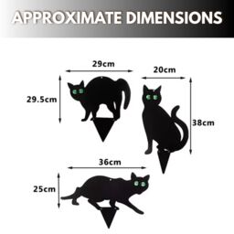 Marco Paul Black Powder Coated Metal Cat Repellent - thumbnail 3